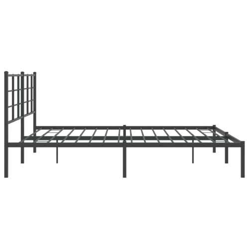 Metalni okvir za krevet s uzglavljem crni 193x203 cm - Crna 193 x 203 cm s uzglavljem Cijena