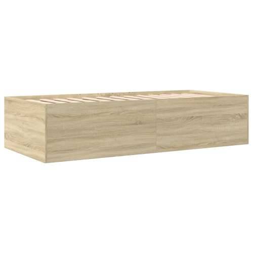 Dnevni krevet s ladicama bez madraca boja hrasta 90x200 cm - sonoma hrast 90 x 200 cm Cijena