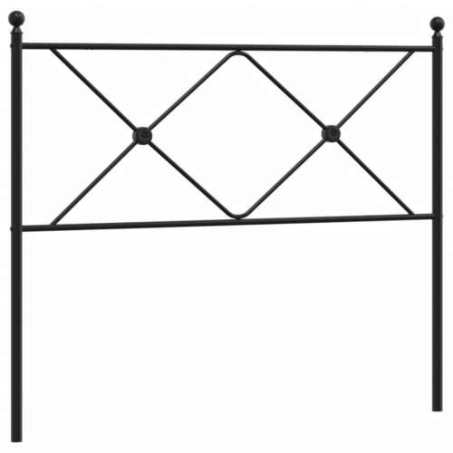 Metalno uzglavlje crno 107 cm - Crna 107 cm 1 Cijena