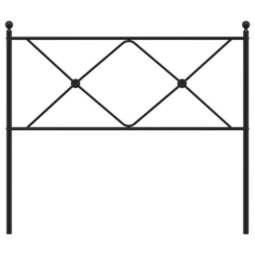 Metalno uzglavlje crno 107 cm - Crna 107 cm 1 Cijena
