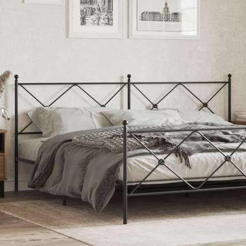Metalno uzglavlje crno 193 cm - Crna 193 cm 1 Cijena