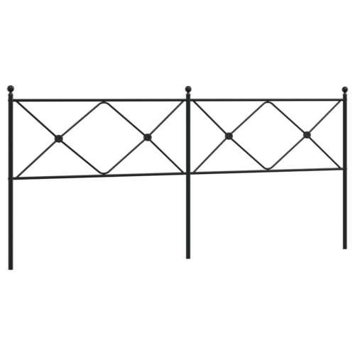 Metalno uzglavlje crno 193 cm - Crna 193 cm 1 Cijena