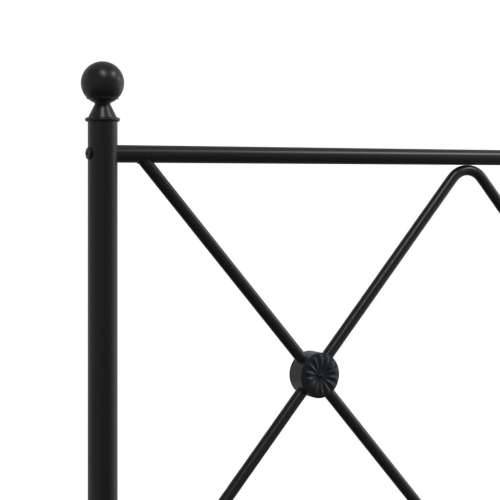 Metalno uzglavlje crno 193 cm - Crna 193 cm 1 Cijena
