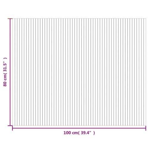 Tepih pravokutni svijetli prirodni 80 x 100 cm od bambusa - svijetla prirodna 80 x 100 cm Cijena