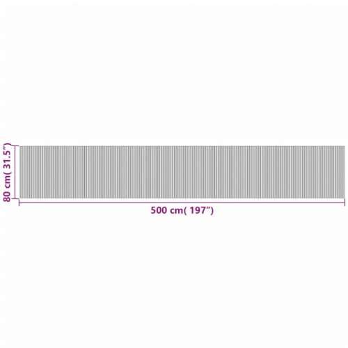 Tepih pravokutni crni 80 x 500 cm od bambusa - Crna 80 x 500 cm Cijena
