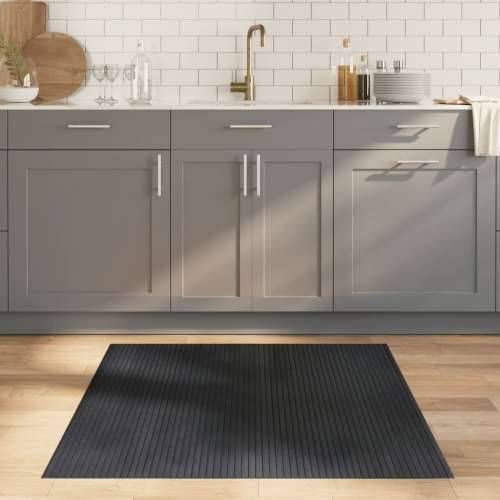 Tepih pravokutni sivi 100 x 100 cm od bambusa - Siva 100 x 100 cm Cijena