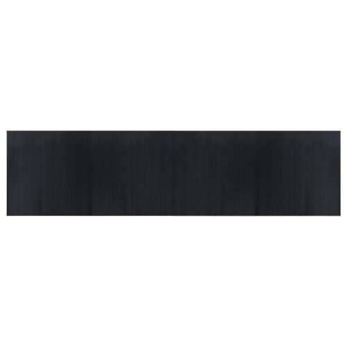 Tepih pravokutni crni 100 x 400 cm od bambusa - Crna 100 x 400 cm Cijena