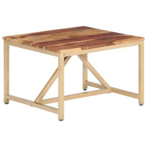 Bočni stolić 60 x 60 x 40 cm od masivnog drva - Smeđa 1 Cijena