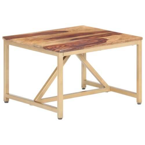 Bočni stolić 60 x 60 x 40 cm od masivnog drva - Smeđa 1 Cijena