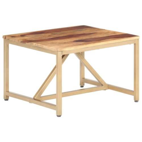 Bočni stolić 60 x 60 x 40 cm od masivnog drva - Smeđa 1 Cijena