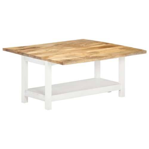 Produživi stolić za kavu bijeli 90 x (45-90) x 45 cm drvo manga Cijena