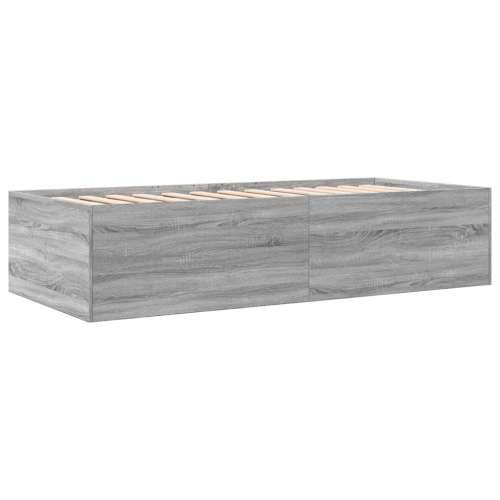 Dnevni krevet s ladicama bez madraca siva boja hrasta 90x200 cm - Sivi hrast sonoma 90 x 200 cm Cijena