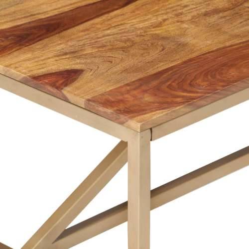 Stolić za kavu 120 x 60 x 40 cm od masivnog drva - Smeđa 1 Cijena