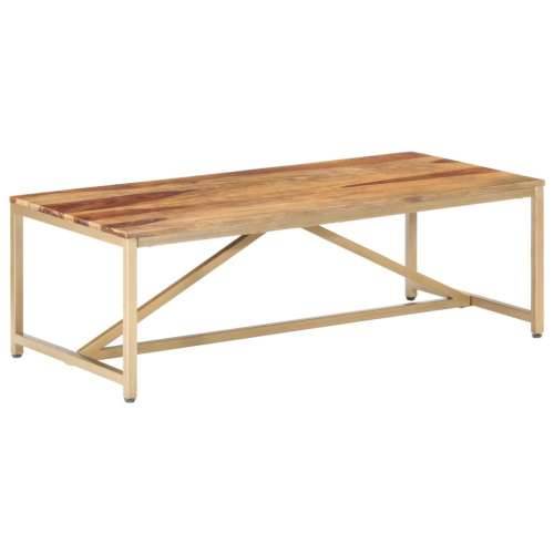 Stolić za kavu 120 x 60 x 40 cm od masivnog drva - Smeđa 1 Cijena
