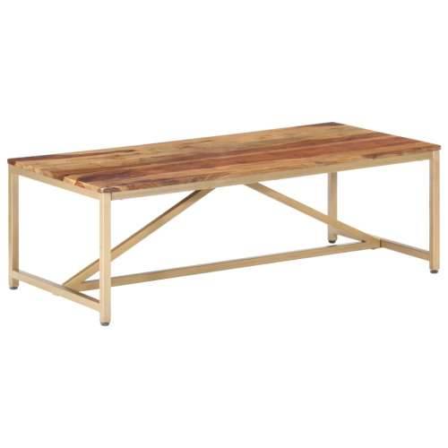 Stolić za kavu 120 x 60 x 40 cm od masivnog drva - Smeđa 1 Cijena