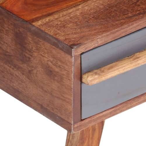 Stolić za kavu sivi 110 x 50 x 40 cm od masivnog drva Cijena