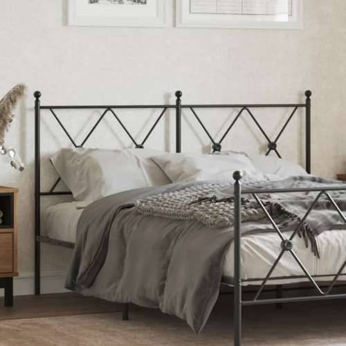 Metalno uzglavlje crno 137 cm - Crna 137 cm 1 Cijena