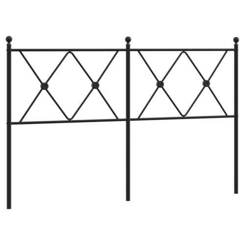 Metalno uzglavlje crno 137 cm - Crna 137 cm 1 Cijena