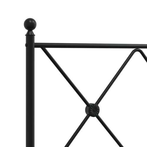 Metalno uzglavlje crno 137 cm - Crna 137 cm 1 Cijena