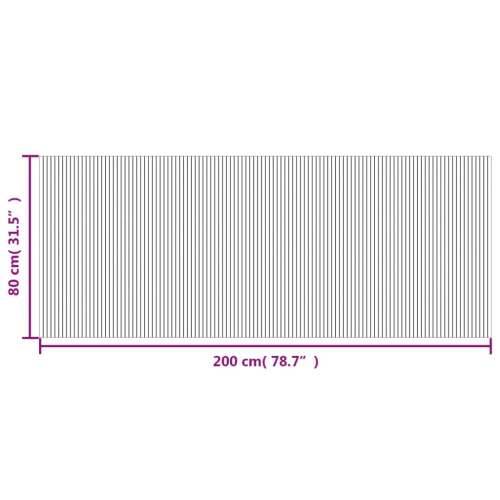 Tepih pravokutni svijetli prirodni 80 x 200 cm od bambusa - svijetla prirodna 80 x 200 cm Cijena