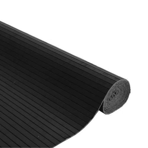Tepih pravokutni crni 80 x 300 cm od bambusa - Crna 80 x 300 cm Cijena