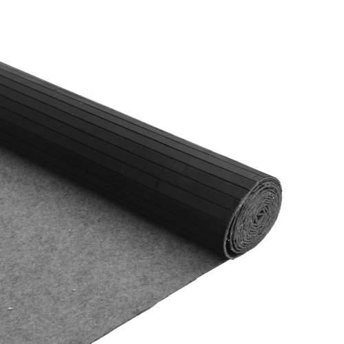 Tepih pravokutni crni 80 x 300 cm od bambusa - Crna 80 x 300 cm Cijena