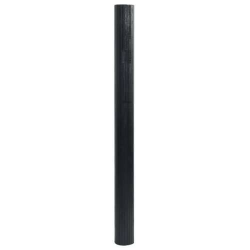 Tepih pravokutni crni 100 x 200 cm od bambusa - Crna 100 x 200 cm Cijena