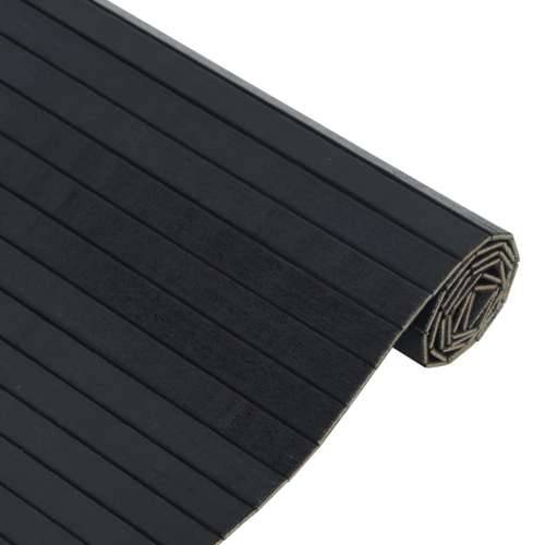 Tepih pravokutni crni 100 x 200 cm od bambusa - Crna 100 x 200 cm Cijena