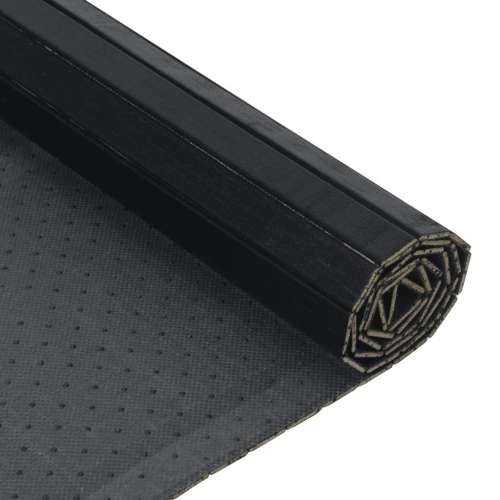 Tepih pravokutni crni 100 x 200 cm od bambusa - Crna 100 x 200 cm Cijena