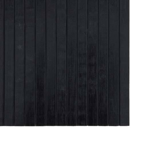 Tepih pravokutni crni 100 x 200 cm od bambusa - Crna 100 x 200 cm Cijena