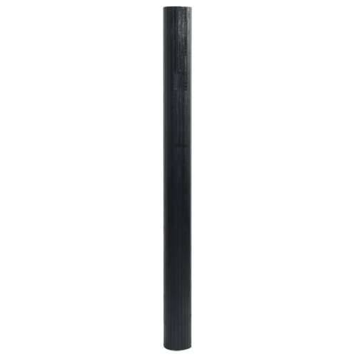 Tepih pravokutni crni 100 x 300 cm od bambusa - Crna 100 x 300 cm Cijena