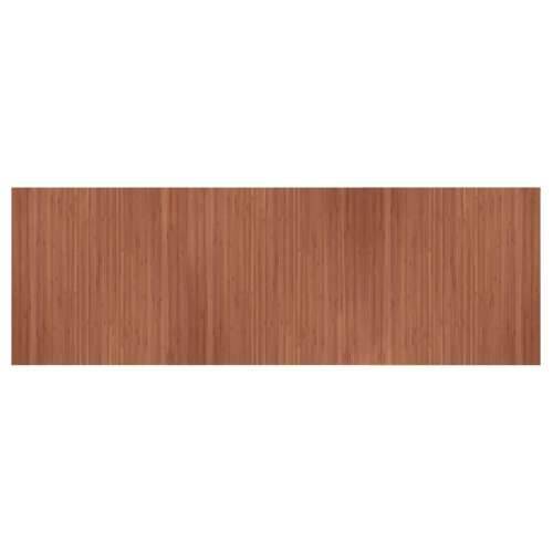 Tepih pravokutni smeđi 100 x 300 cm od bambusa - Smeđa 100 x 300 cm Cijena