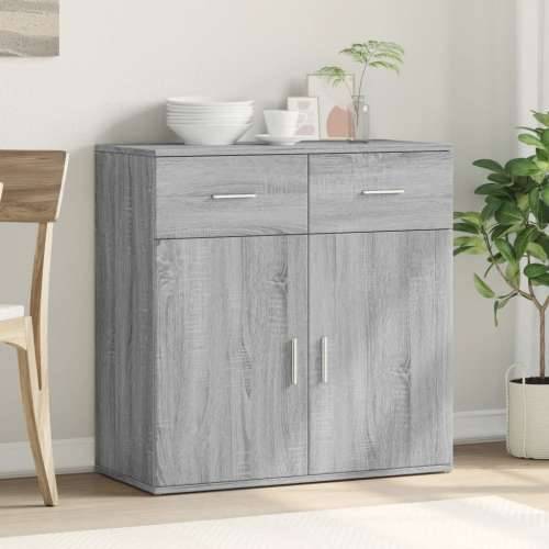 Komoda boja hrasta sonome 79x38x80 cm od konstruiranog drva - Sivi hrast sonoma 1 Cijena