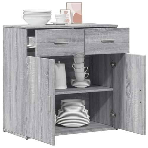 Komoda boja hrasta sonome 79x38x80 cm od konstruiranog drva - Sivi hrast sonoma 1 Cijena
