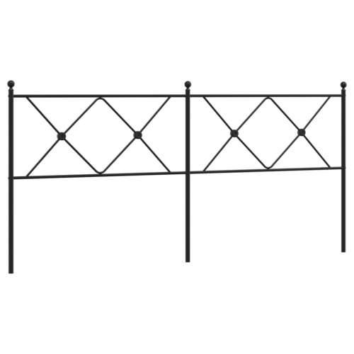 Metalno uzglavlje crno 180 cm - Crna 180 cm 1 Cijena