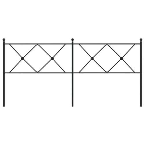 Metalno uzglavlje crno 180 cm - Crna 180 cm 1 Cijena