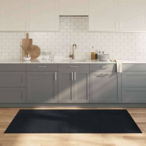 Tepih pravokutni sivi 100 x 200 cm od bambusa - Siva 100 x 200 cm Cijena