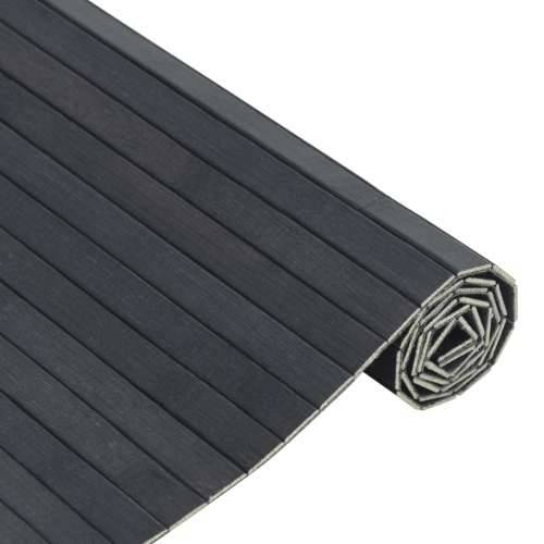 Tepih pravokutni sivi 100 x 200 cm od bambusa - Siva 100 x 200 cm Cijena