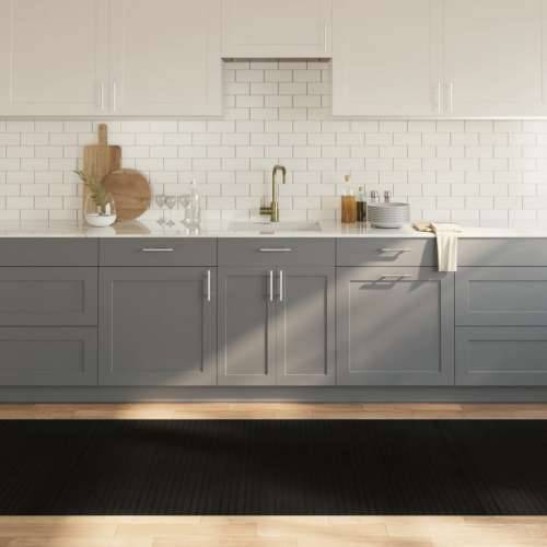 Tepih pravokutni crni 100 x 500 cm od bambusa - Crna 100 x 500 cm Cijena