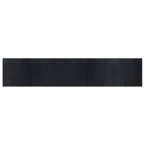 Tepih pravokutni crni 100 x 500 cm od bambusa - Crna 100 x 500 cm Cijena