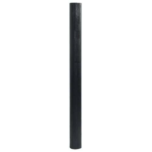 Tepih pravokutni crni 100 x 500 cm od bambusa - Crna 100 x 500 cm Cijena