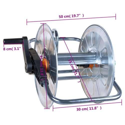 Zidni kolut za crijevo od 50 m 1/2 ” ili 35 m 3/4 ” čelični - 55 x 50 x 35 cm 1 Cijena