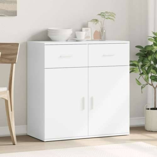 Komoda bijeli 79x38x80 cm od konstruiranog drva - Bijela 1 Cijena