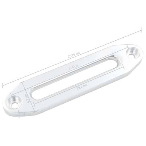 Vodilica za konop za vitlo srebrna 254 mm aluminijska Cijena