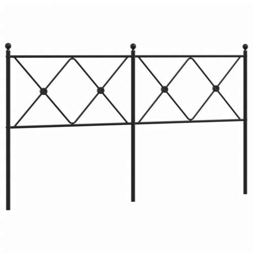 Metalno uzglavlje crno 160 cm - Crna 160 cm 1 Cijena