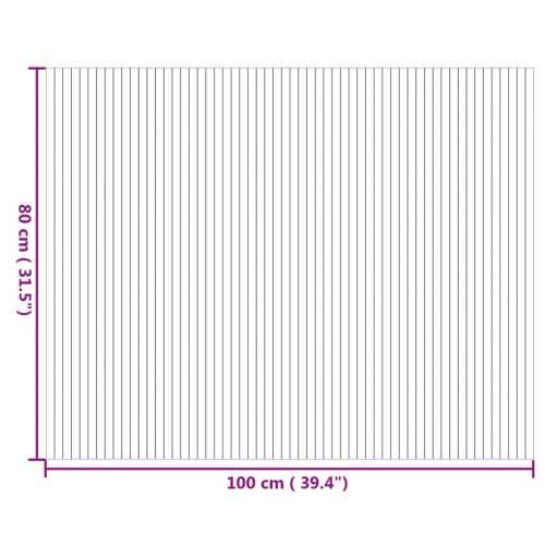 Tepih pravokutni prirodni 80 x 100 cm od bambusa - Prirodna 80 x 100 cm Cijena