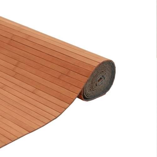 Tepih pravokutni smeđi 80 x 200 cm od bambusa - Smeđa 80 x 200 cm Cijena