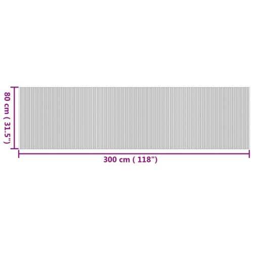 Tepih pravokutni prirodni 80 x 300 cm od bambusa - Prirodna 80 x 300 cm Cijena