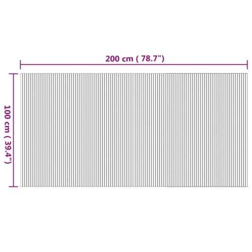 Tepih pravokutni prirodni 100 x 200 cm od bambusa - Prirodna 100 x 200 cm Cijena