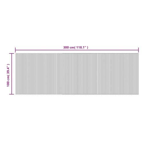 Tepih pravokutni svijetli prirodni 100 x 300 cm od bambusa - svijetla prirodna 100 x 300 cm Cijena